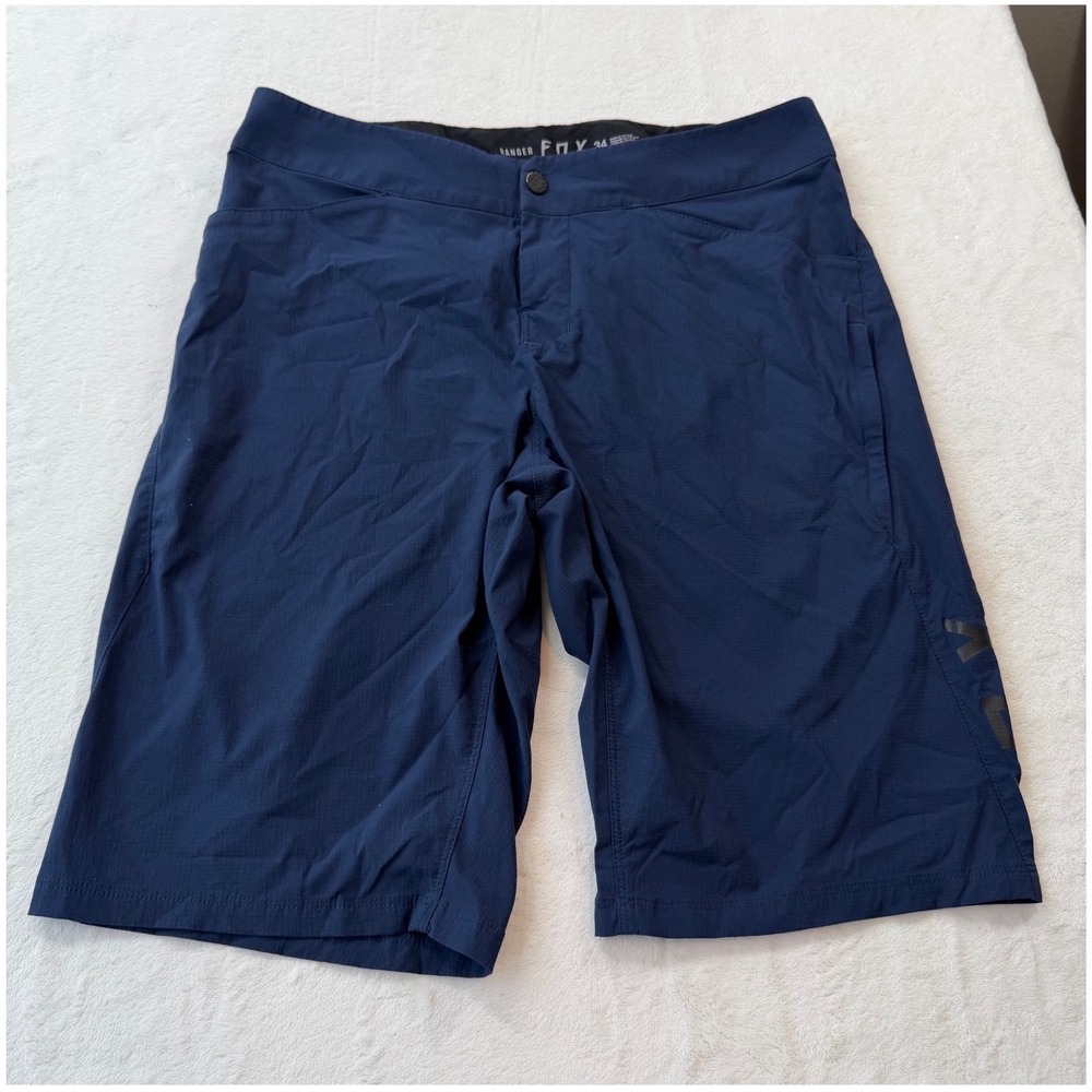 Fox Ranger Mountain Bike Shorts Mens 34 Blue Good Ripstop MTB Trail Riding